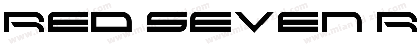 Red Seven Regular字体转换